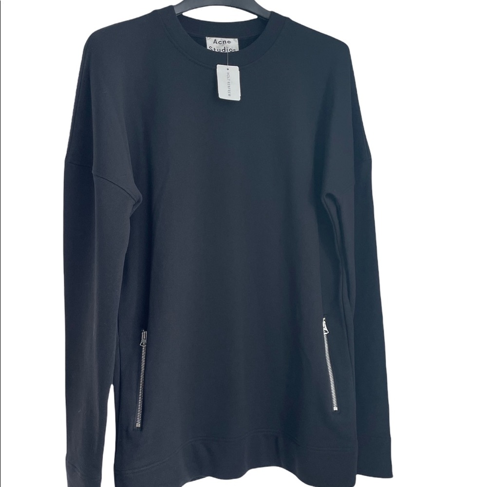 Acne Studios black sweat dress/sweatshirt NWT